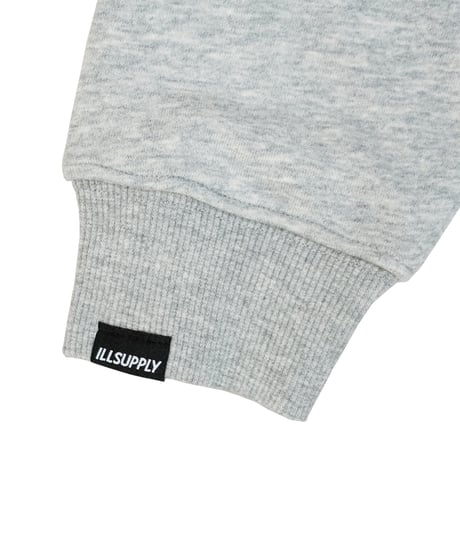 POLO NECK LOOSE SWEATSHIRT / GRAY