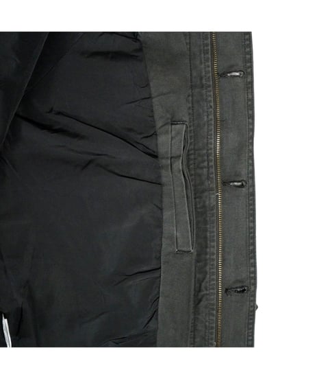 CITY LOGO BOMBER CANVAS JACKET / BLACK