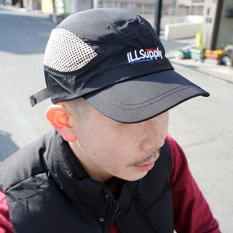 NYLON CYCLING CAMP CAP / BLACK