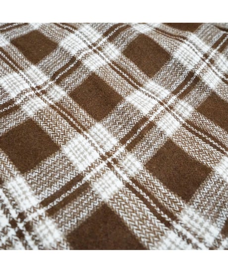 LONG SLEEVES PLAID BUTTON SHIRT / BROWN