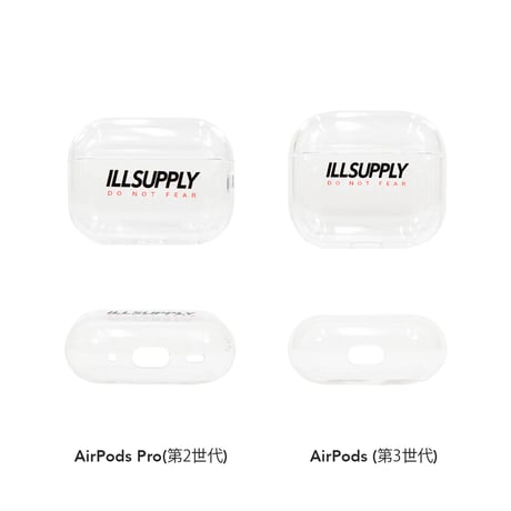 ILLSupply LOGO AirPods CASE / CLEAR (Pro第2世代・第3世代)