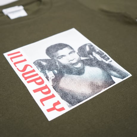 SMILE BOXER KIDS LONG TEE / OLIVE