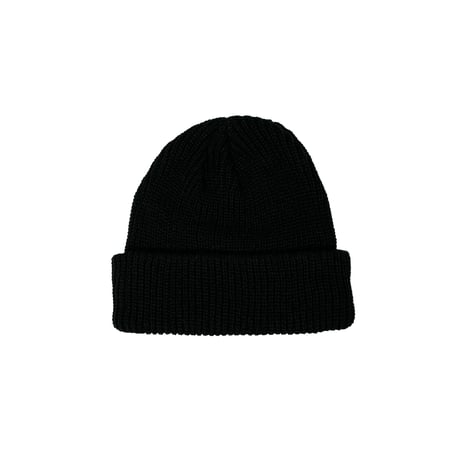 SHALLOW KNIT CAP / BLACK
