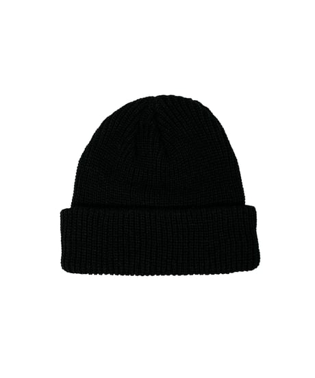 SHALLOW KNIT CAP / BLACK