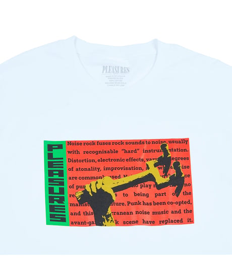 PLEASURES HAMMERED TEE /  WHITE