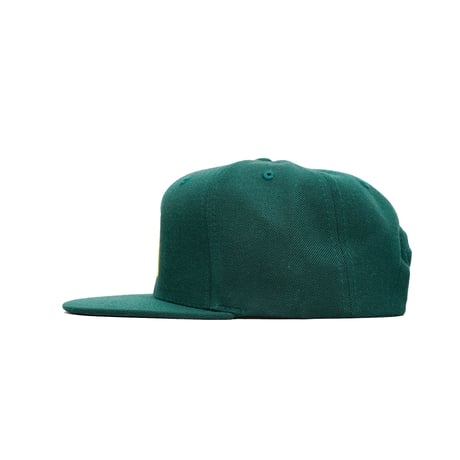 DOUBLE OLD ENGLISH SNAPBACK CAP / DARK GREEN