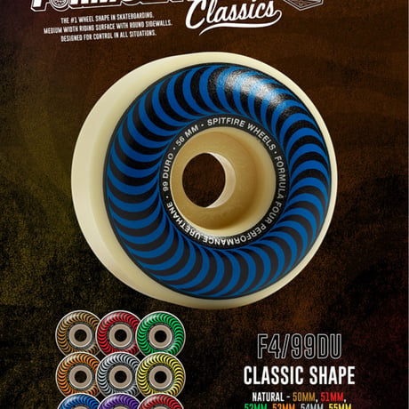 Spitfire FORMULA FOUR"CLASSIC" 99DURO