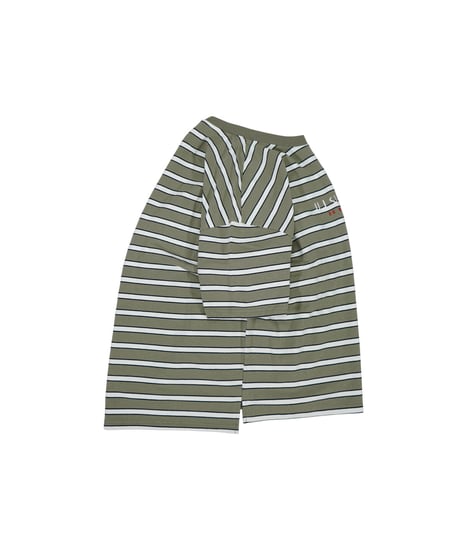 STRIPE BOARDER TEE / KHAKI