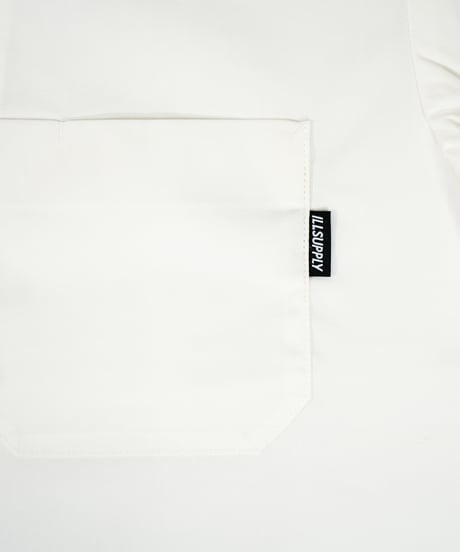 OPEN COLLAR BUTTON SHIRT / WHITE