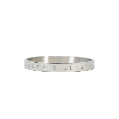 ILLSUPPLY STAINLESS BANGLE / SILVER