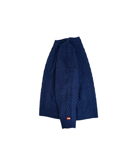 CABEL LOOSE KNIT SWEATER / NAVY