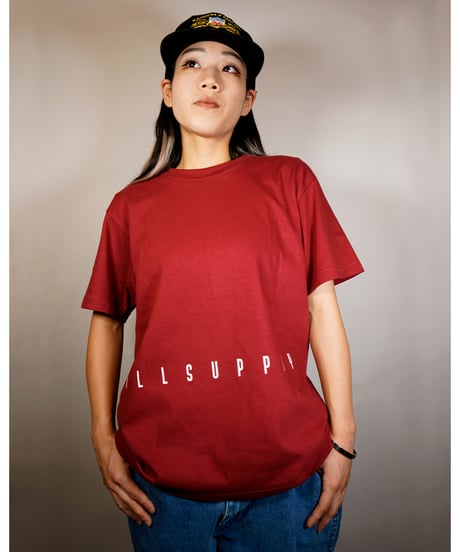 ILLSupply TATTOOING TEE / BURGUNDY