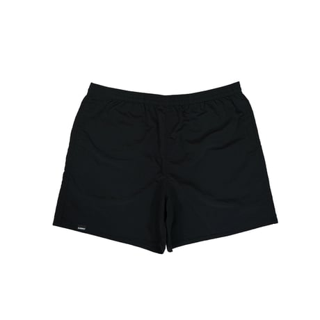 VERTICAL LOGO SWIM SHORTS / BLACK