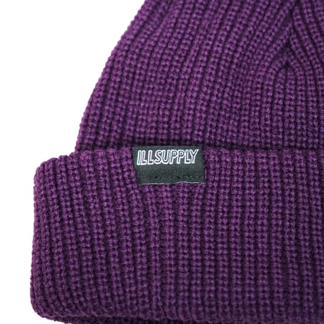 SHALLOW KNIT CAP / PURPLE