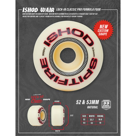 Spitfire FORMULA FOUR ISHOD WAIR "LOCK-IN CLASSIC" 99DURO