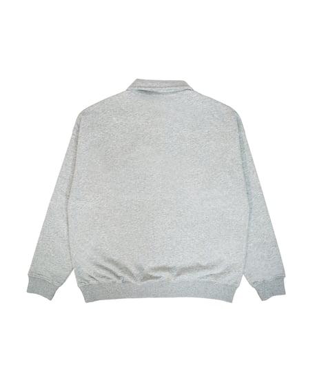POLO NECK LOOSE SWEATSHIRT / GRAY