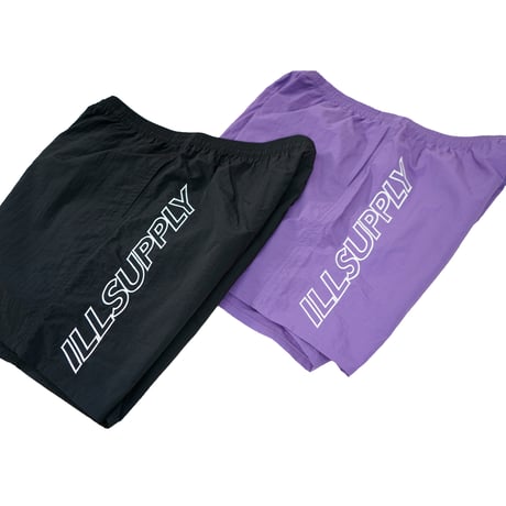 VERTICAL LOGO SWIM SHORTS / PURPLE