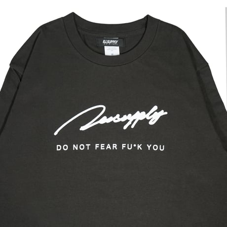 LETTER LOGO TEAM LONG TEE / SUMI BLACK