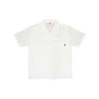 OPEN COLLAR BUTTON SHIRT / WHITE