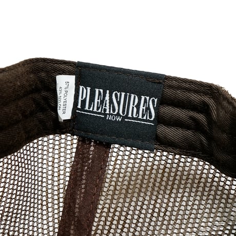 PLEASURES LITHIUM TRUCKER MESH CAP / BROWN