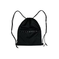 NYLON KNAPSACK BACKPACK / BLACK