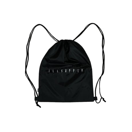 NYLON KNAPSACK BACKPACK / BLACK