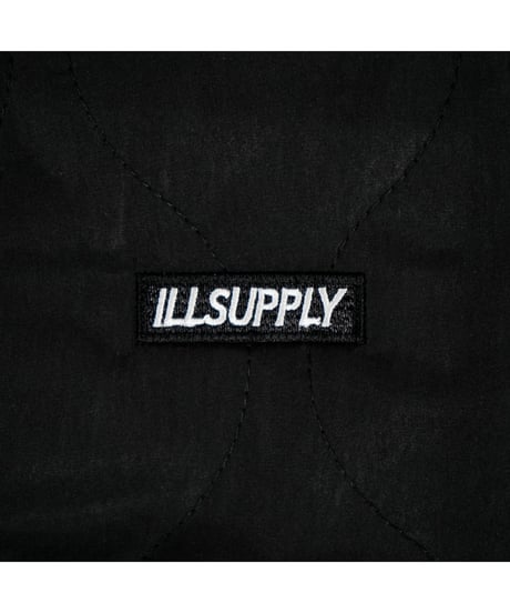 QUILTING NYLON  RELAXED BUTTON JACKET / BLACK