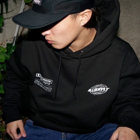 ILLSUPPLY TWO ICONS HOODIE / BLACK