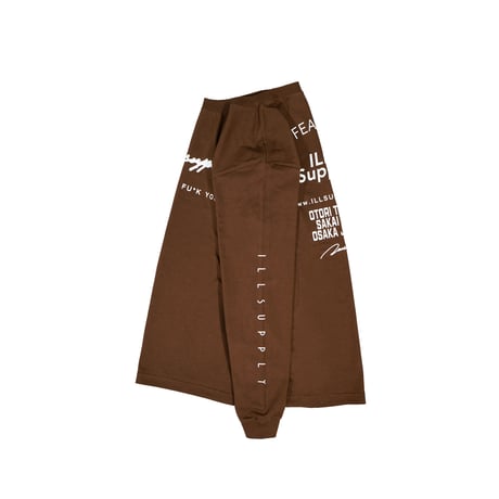 LETTER LOGO TEAM LONG TEE / BROWN