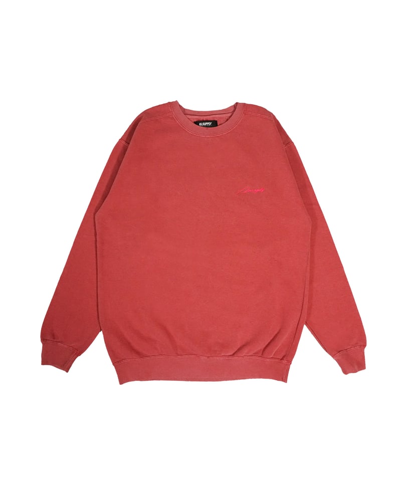 supreme cutout logo crewneck red L