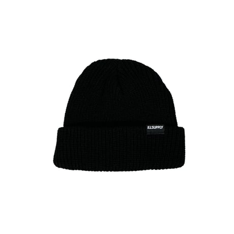 SHALLOW KNIT CAP / BLACK