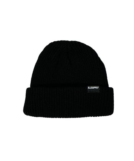 SHALLOW KNIT CAP / BLACK