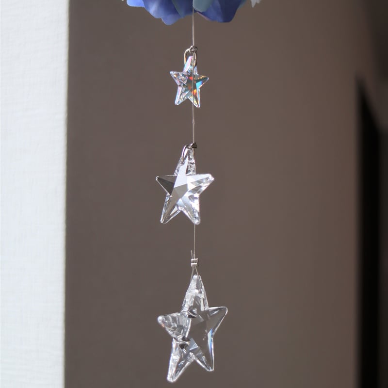 みるくみるくSWAROVSKI 50㎜ブルーABボール ✩サンキャッチャー 41vknX