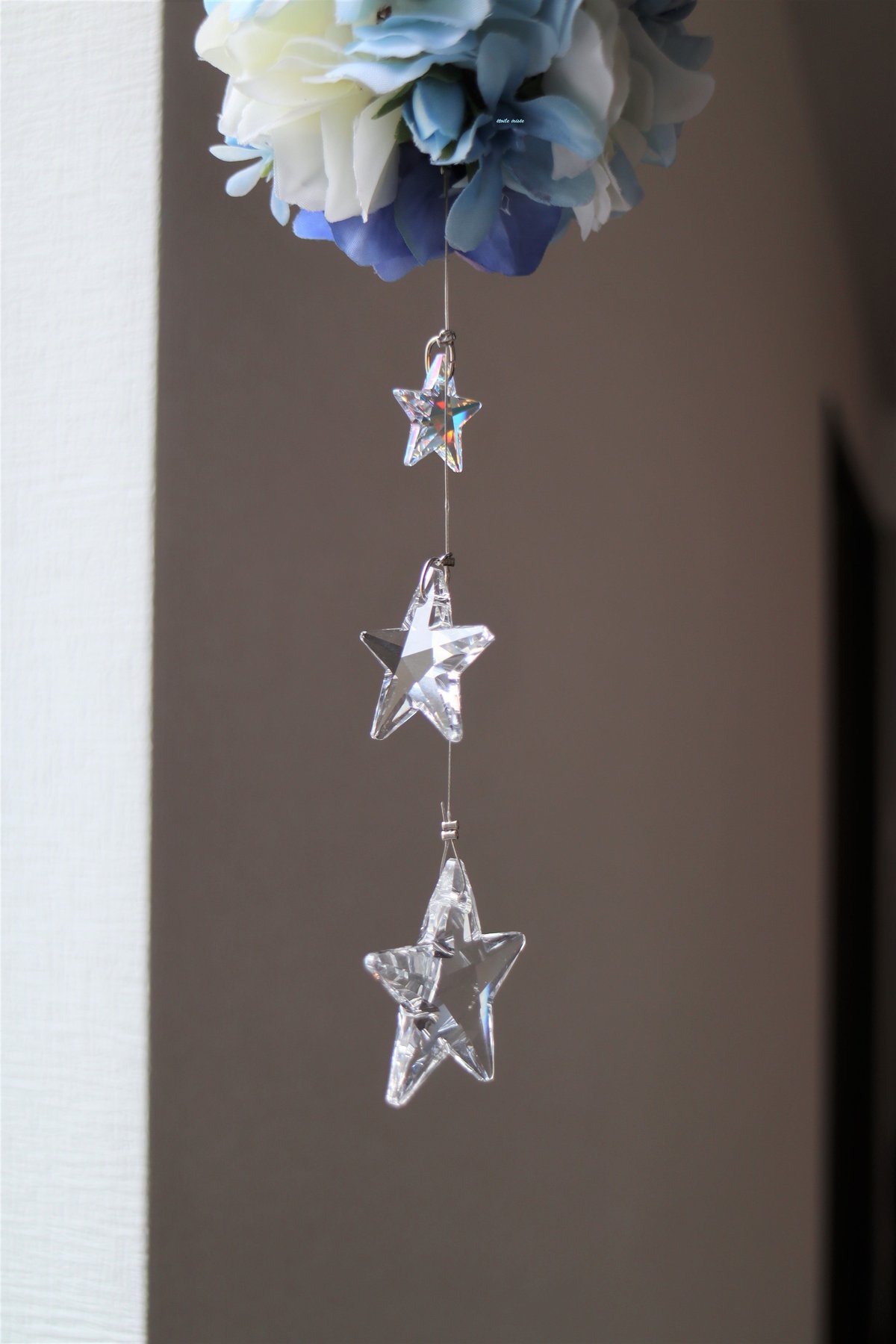 ちゃみブルーAB &バイオレットSWAROVSKI ✩.*サンキャッチャー SWAROVSKI ✩.*˚バイオレット置き型サンキャッチャー SWAROVSKI