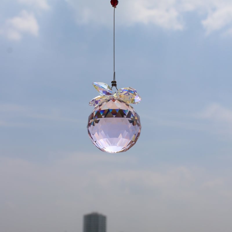 30㎜スワロフスキーボールのきらきらサンキャッチャー（ピンク