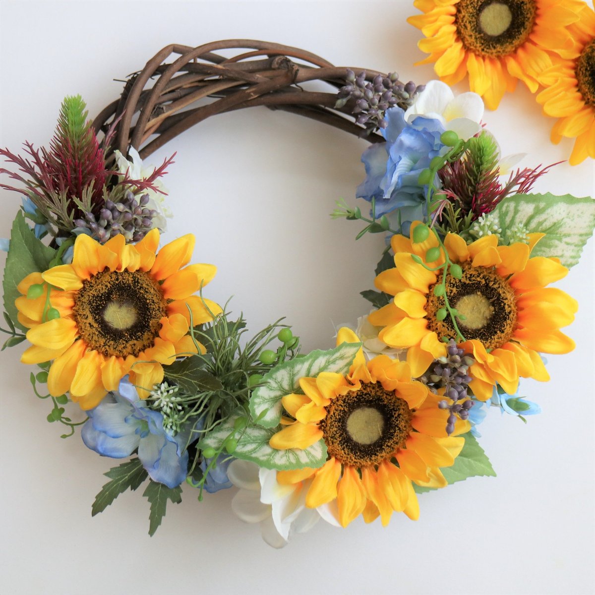 ひまわりのリース　ご注文承ります♪ 083-05748_m.jpg