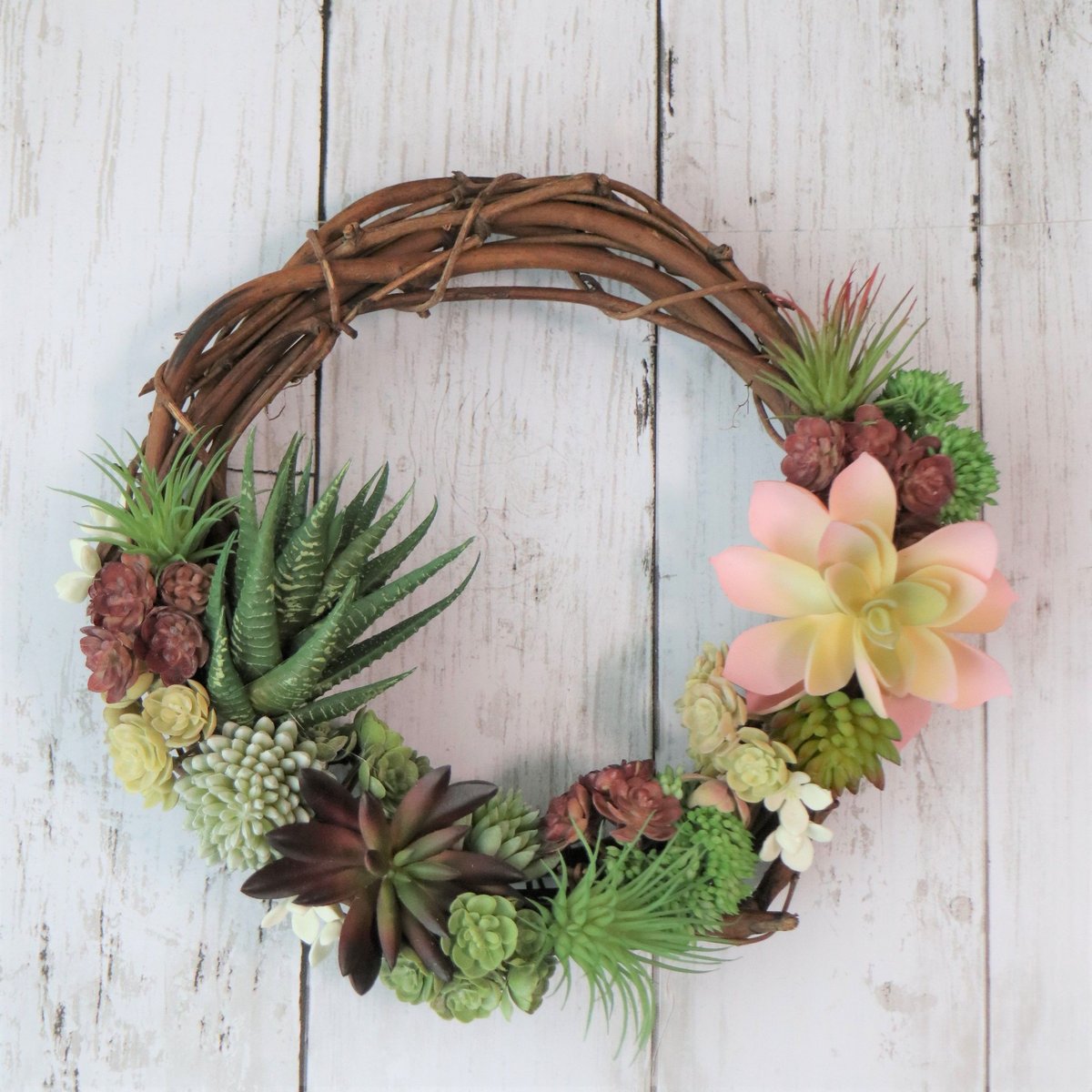 専用＊エアプランツ＆オリーブ　シックナチュラル フェイクリース 楽天市場】オリーブ リース Mサイズ オールシーズン 年中 造花