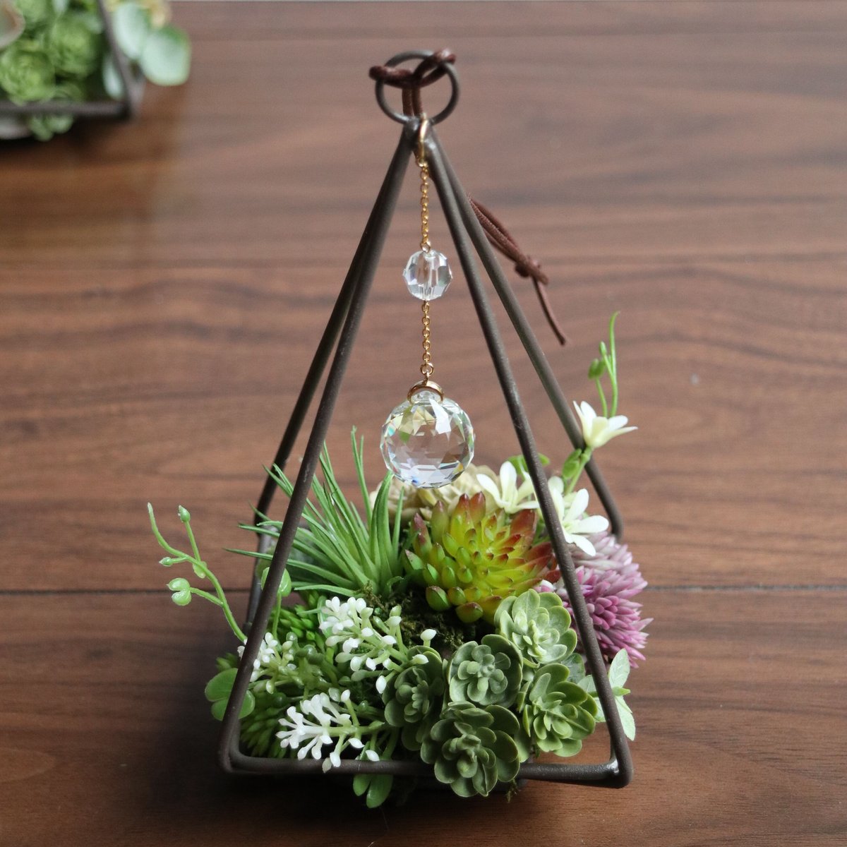 吊り下げ式プランターラック 5個のガラス容器付き★多肉植物★エアープランツなど Amazon.co.jp: Mkono 3個パック ガラスハンギングプランター