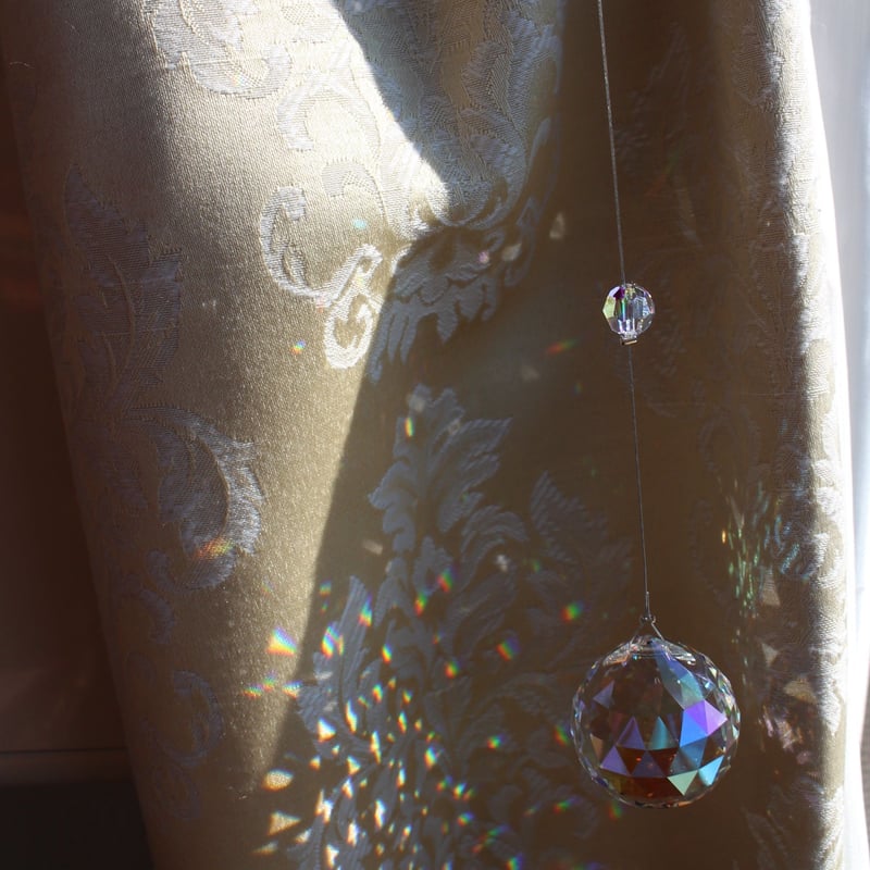 サンキャッチャー スワロフスキー レイジアント76mmブルーAB サンキャッチャー スワロフスキー レイジアント76mmブルーAB