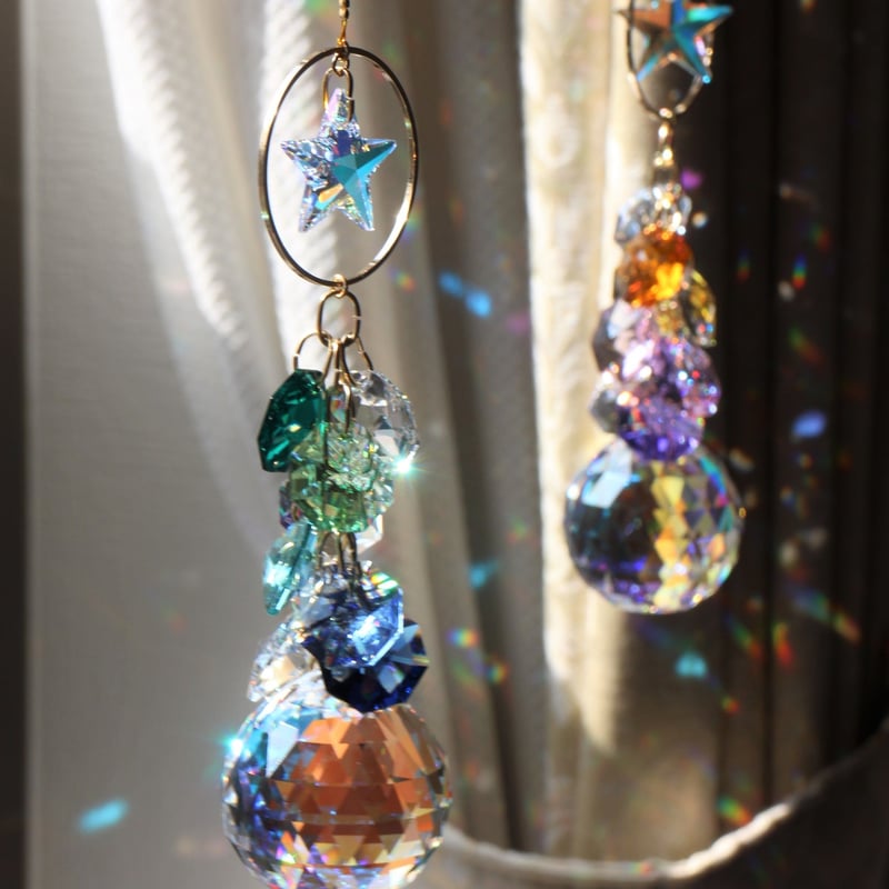 スワロフスキー サンキャッチャー NORIP♡様 おまとめ5点ページ 星と虹のしずくのサンキャッチャー | etoile-irisee