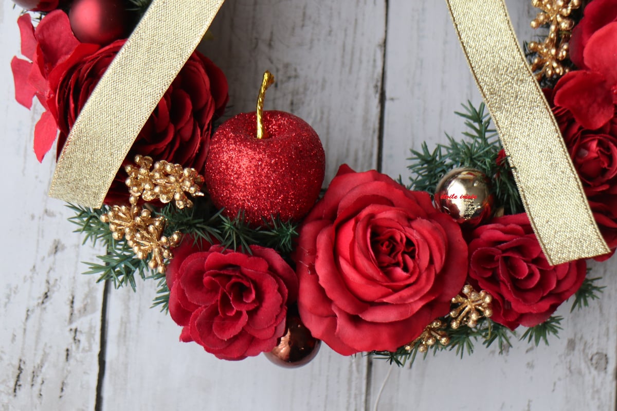 No153 でっかいリボンとリンリンベル♪キラキラクリスマスリース❅2024 No153 でっかいリボンとリンリンベル♪キラキラクリスマスリース