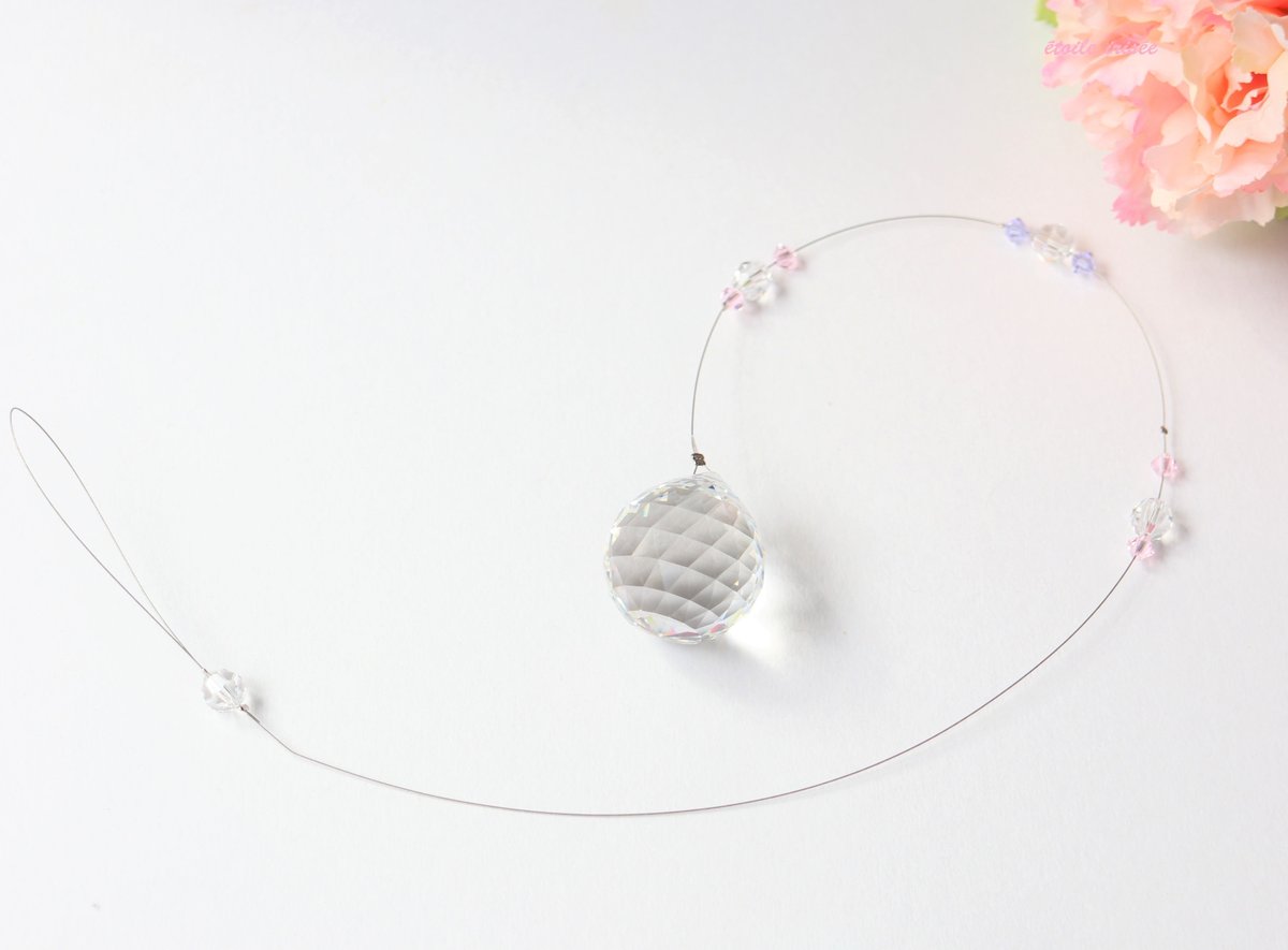 パーツの色が選べる♪30㎜スワロフスキーのきらきらサンキャッチャー