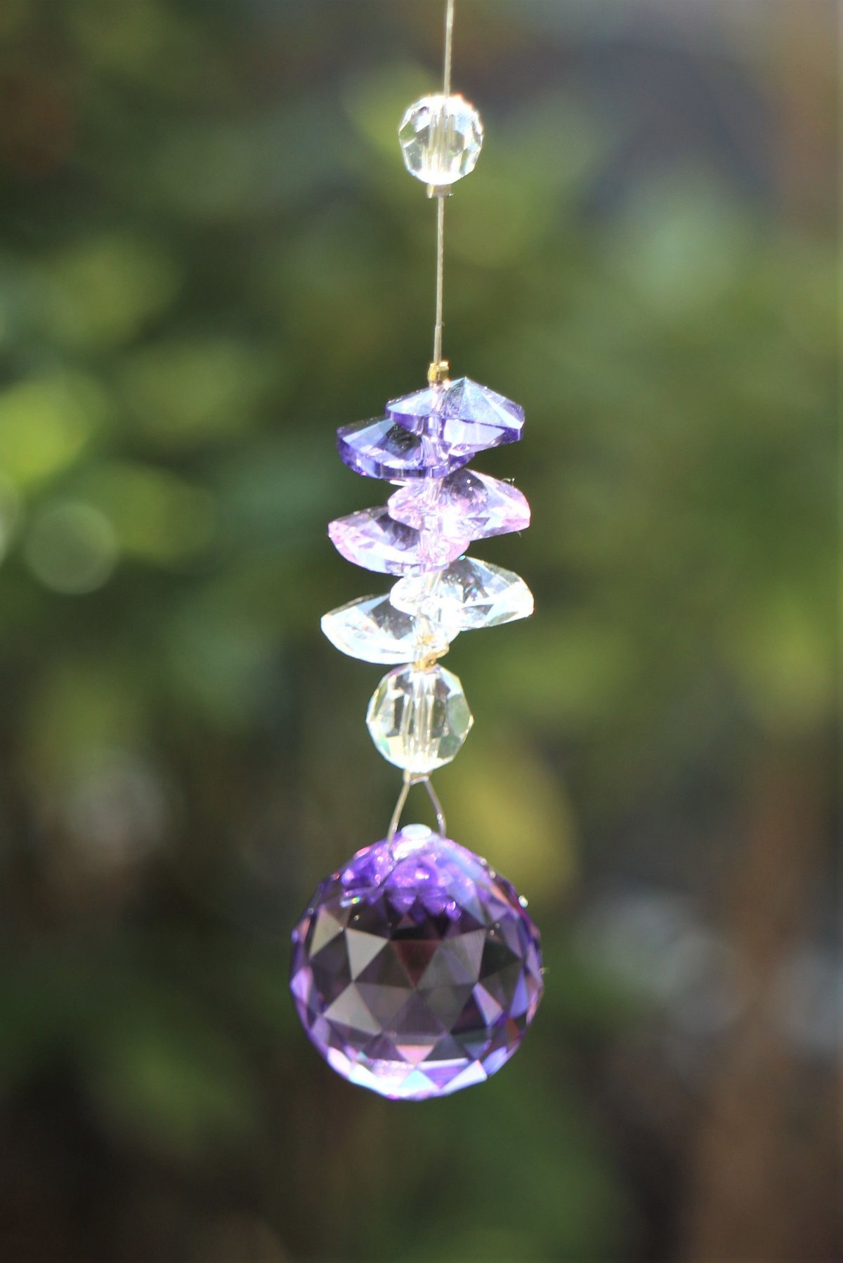 ちょうちょとハートの車用サンキャッチャー | etoile-irisee