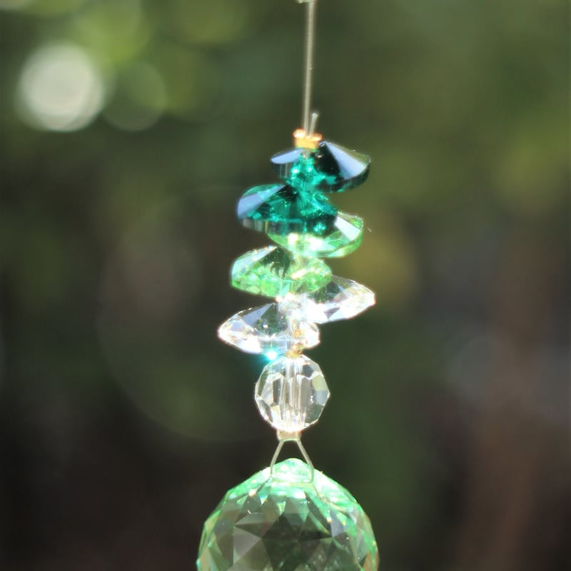 ちょうちょとハートの車用サンキャッチャー | etoile-irisee