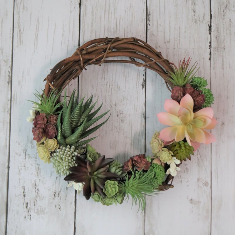 3.オーバルリース ピンク系のクリスマスリース(No.W-100) | Re oreo Factory Bozi