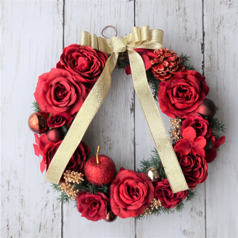 No154  ちっやゃいけど存在感!!!キラキラリボンのクリスマスリース❄︎.* LINE_ALBUM___250813_87_93e9908