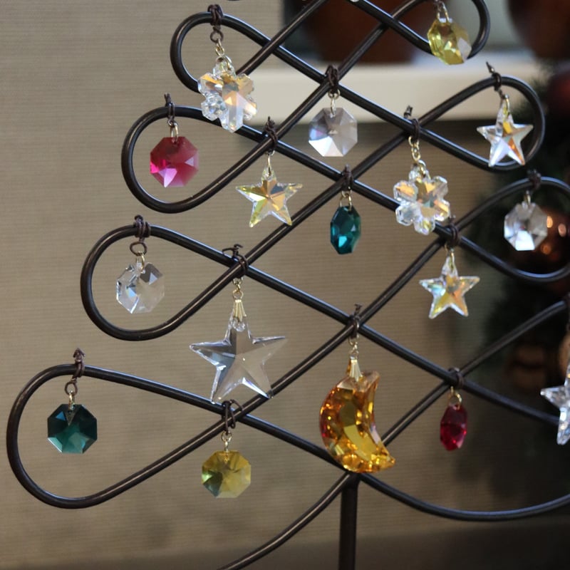 フランスアンティーク素材　オーナメント　クリスマス　サンキャッチャー　鍵穴 フランスアンティーク素材 オーナメント クリスマス サンキャッチャー