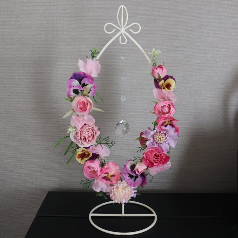 春色のクレストスタンドリースサンキャッチャー | etoile-irisee