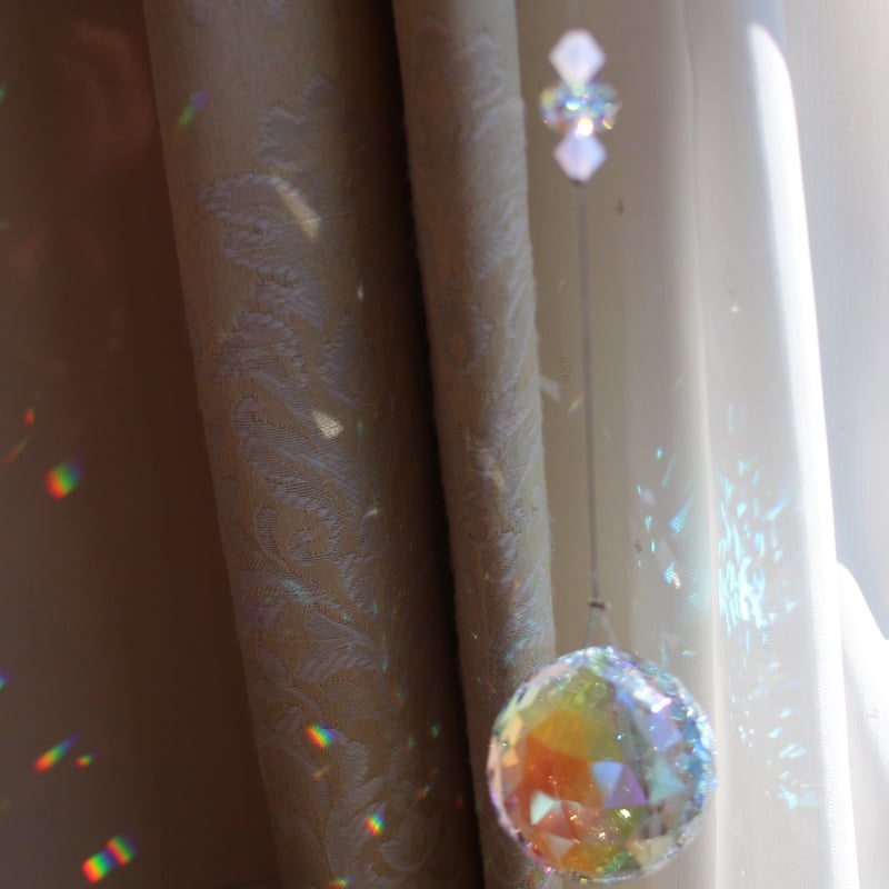 aki5点お纏めページ✩.*˚SWAROVSKI ✩.*˚サンキャッチャー スワロフスキー19個】幸運の光☆神秘の「碧い蝶」サンキャッチャー／約