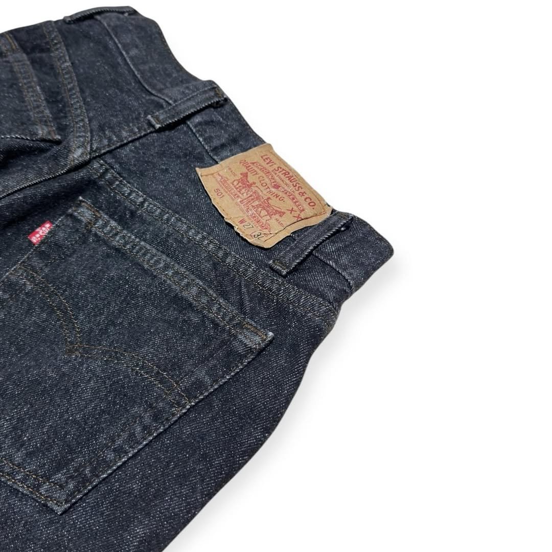 ▫ 90s levis501 先染めブラックカットオフ usa製 W27 | Sunday ▫ 90s levis501 先染めブラックカットオフ usa製 W27 | Sunday